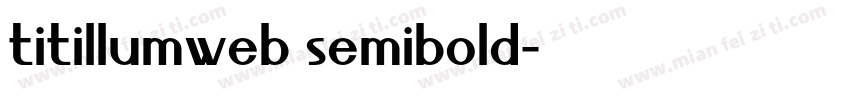 titillumweb semibold字体转换